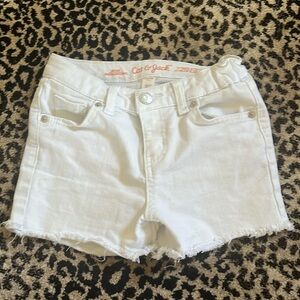 Girls white denim shorts. Good condition.